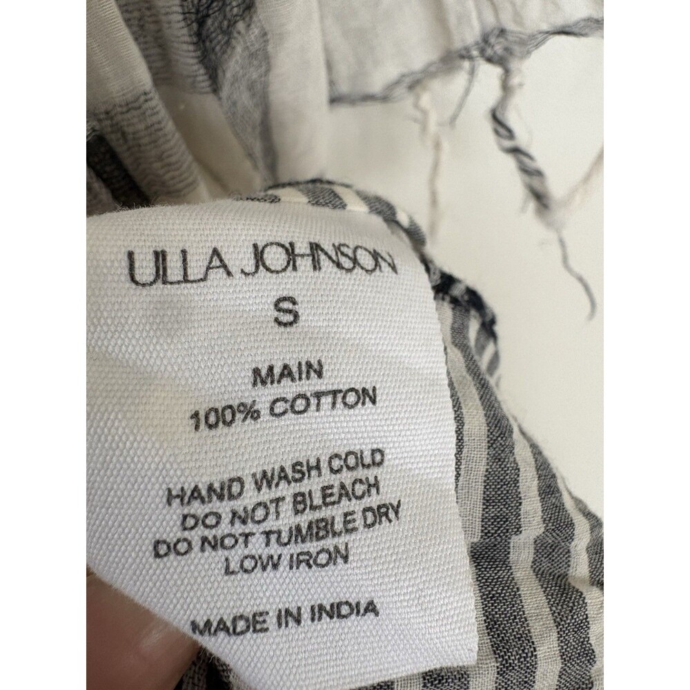 ULLA JOHNSON Hollace Off the Shoulder Cover-Up Minidress DRESS SIZE Small - Picture 8 of 10